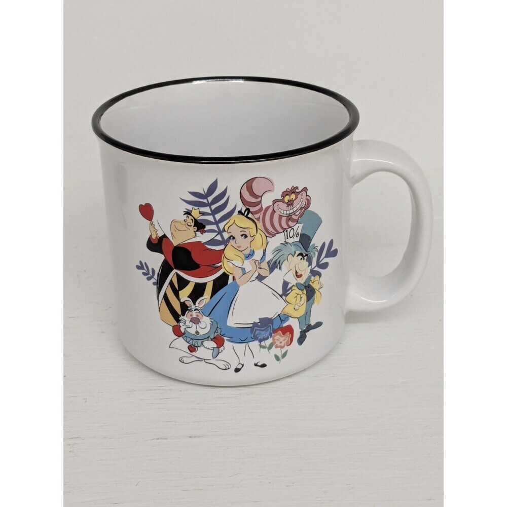 2 DISNEY WONDERLAND ALICE IN WONDERLAND CERAMIC CHESHIRE MUG 20oz NEW
